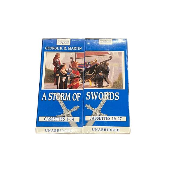 George R R Martin A Storm of Swords A Song of Ice and Fire Book 3 Cassettes 1-27 - Picture 1 of 9